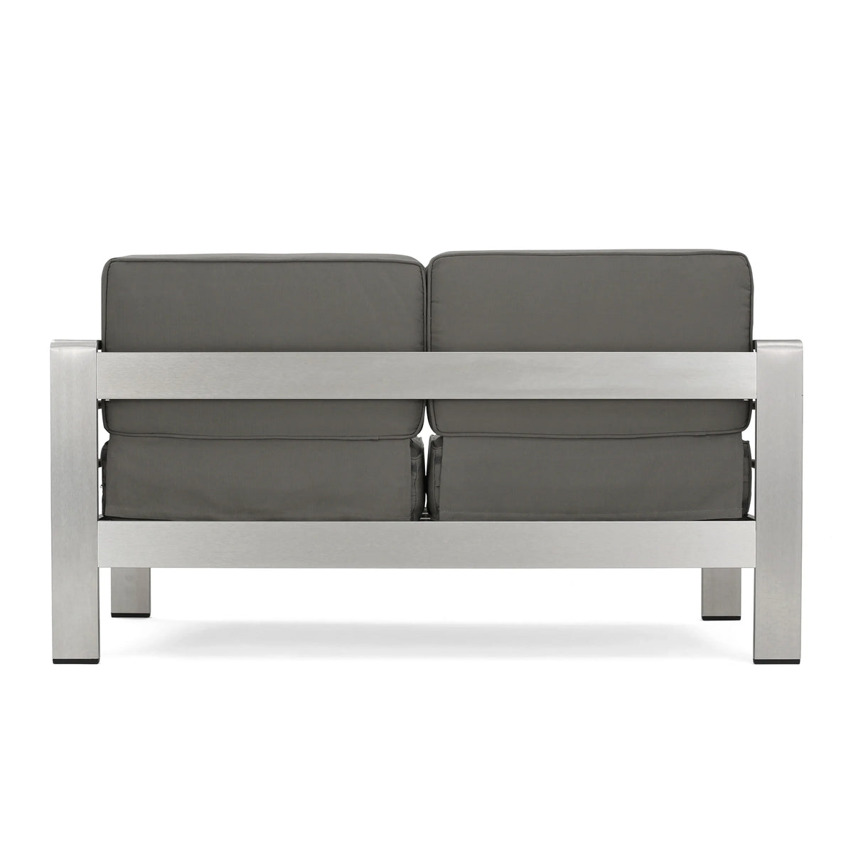 Aluminum Outdoor Patio Loveseat With Water-Resistant Cushion - Omega Lifestyles