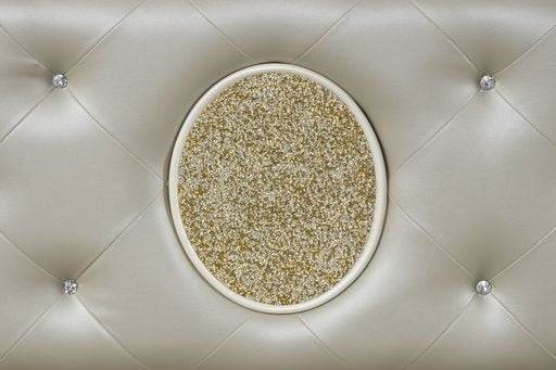 Queen Tufted Upholstered Wood Bed Frame With LED Lights - Omega Lifestyles