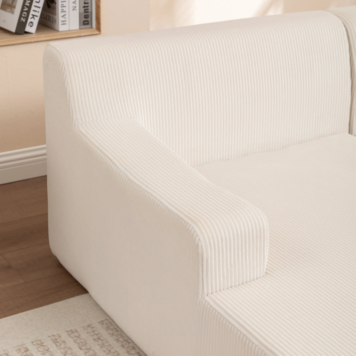 Corduroy Foam High-Density All-Foam Lounge Chair - Omega Lifestyles