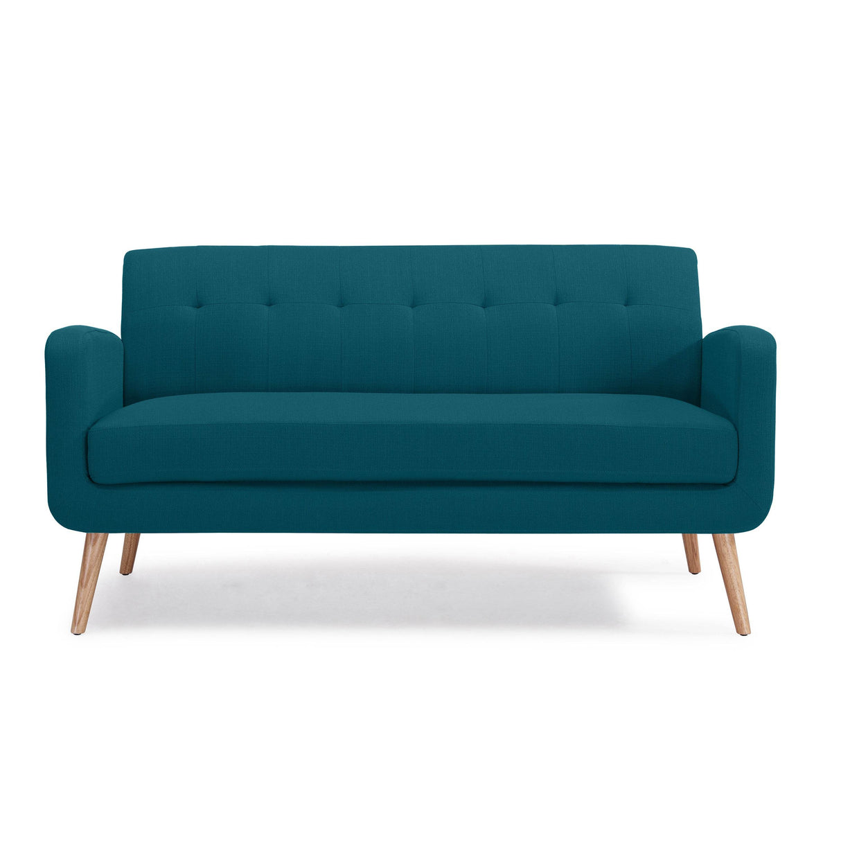 Mid-Century Modern Blue Green 3-Seat Sofa - Omega Lifestyles