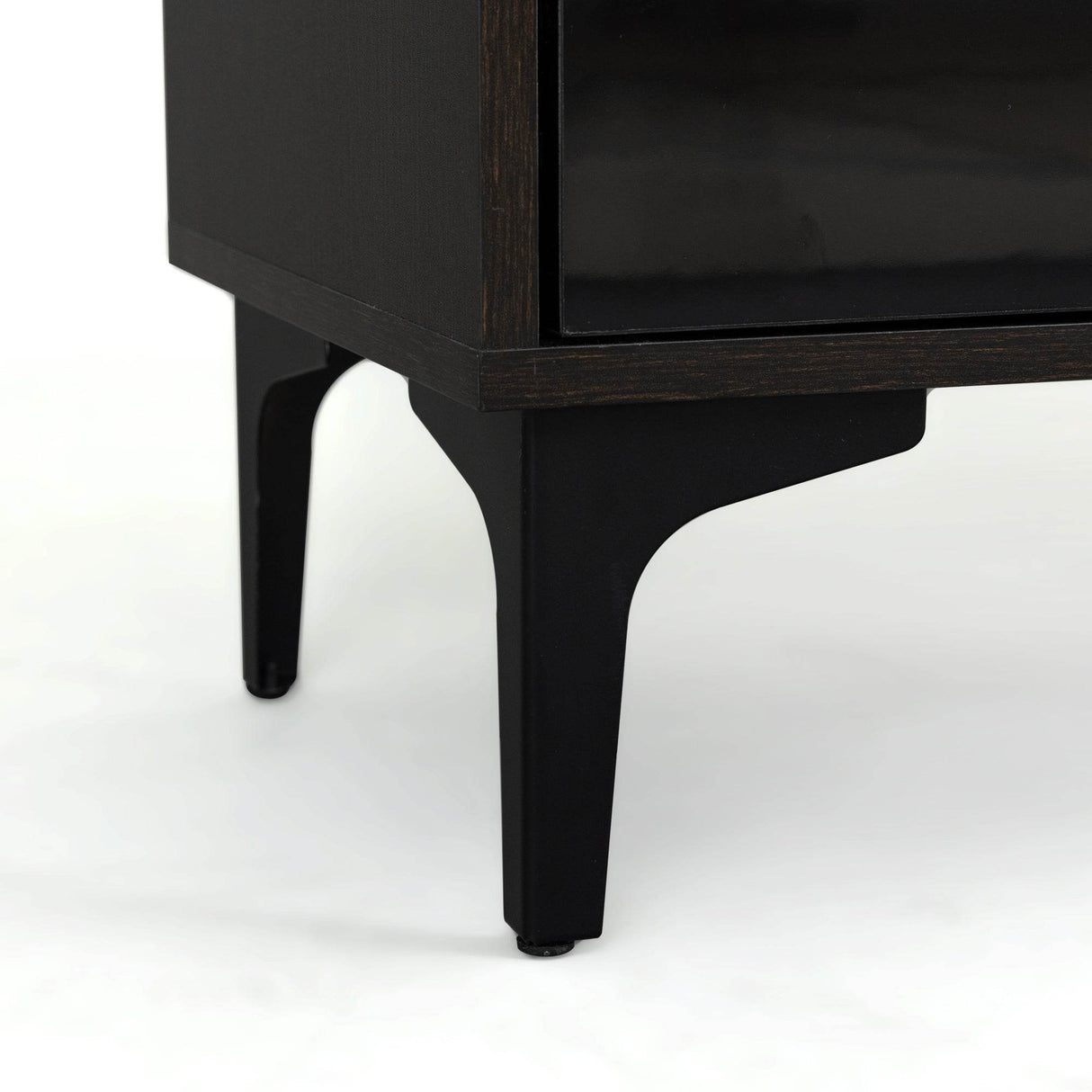 Antique Particle Board TV Stand With LED Lighting - Omega Lifestyles