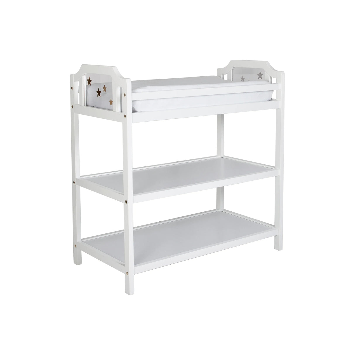 Solid Wood White Changing Table Nursery Furniture - Omega Lifestyles