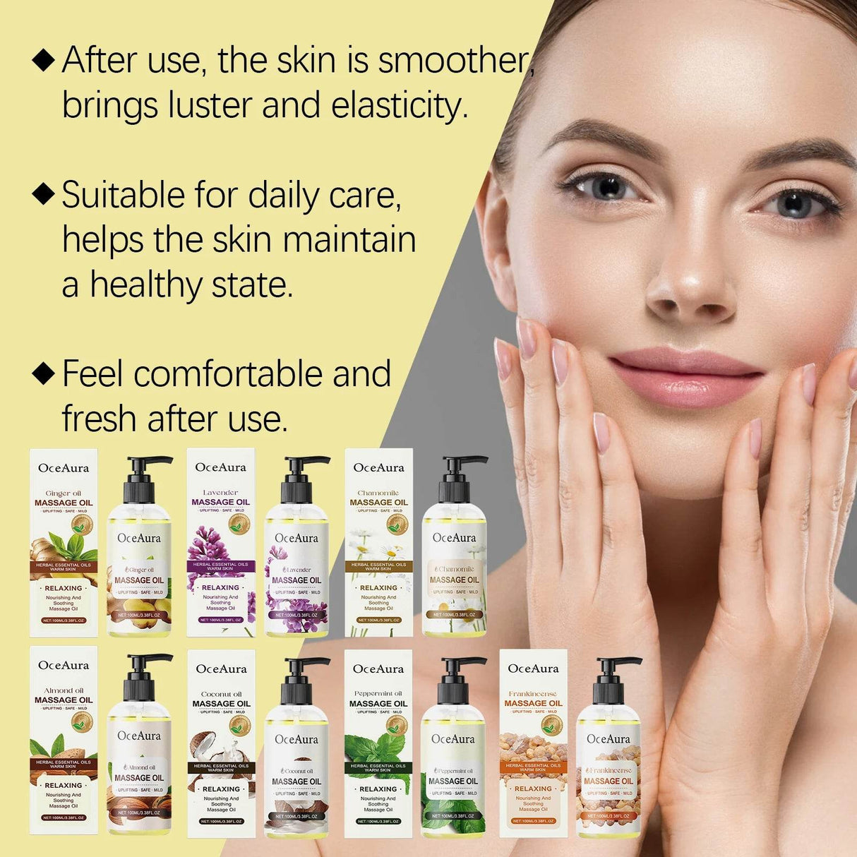 Coconut Oil Body Massage Oil Nourishing Moisturizer