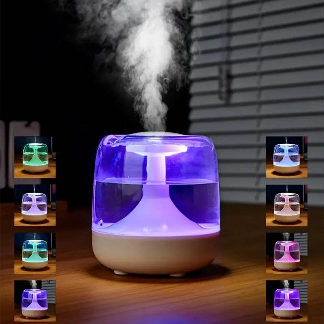 Ultrasonic Cool Mist Essential Oil Humidifier With Nightlight