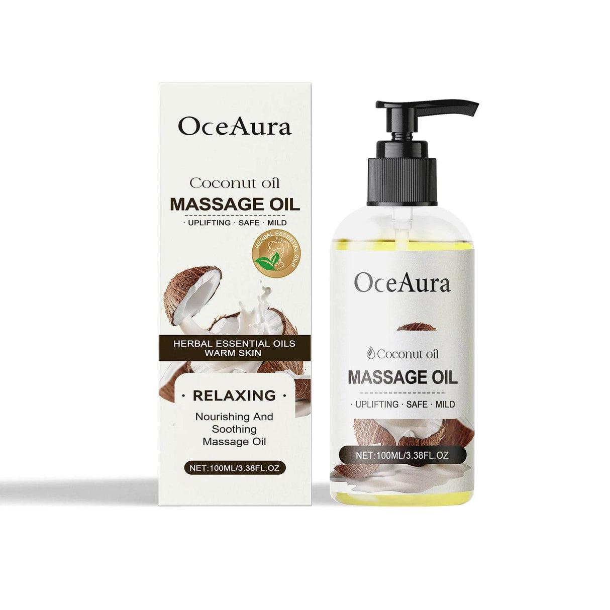 Coconut Oil Body Massage Oil Nourishing Moisturizer