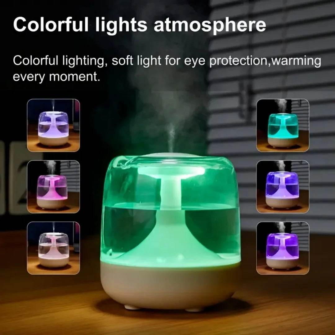 Ultrasonic Cool Mist Essential Oil Humidifier With Nightlight