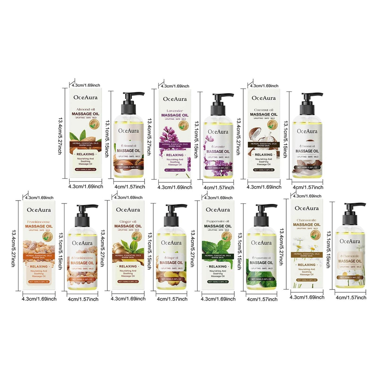 Coconut Oil Body Massage Oil Nourishing Moisturizer