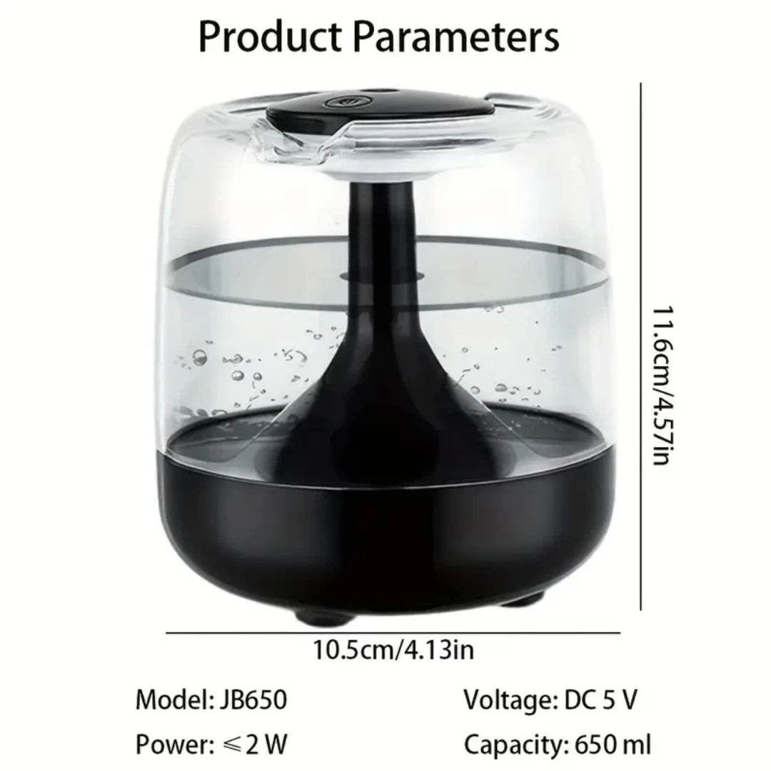 Ultrasonic Cool Mist Essential Oil Humidifier With Nightlight