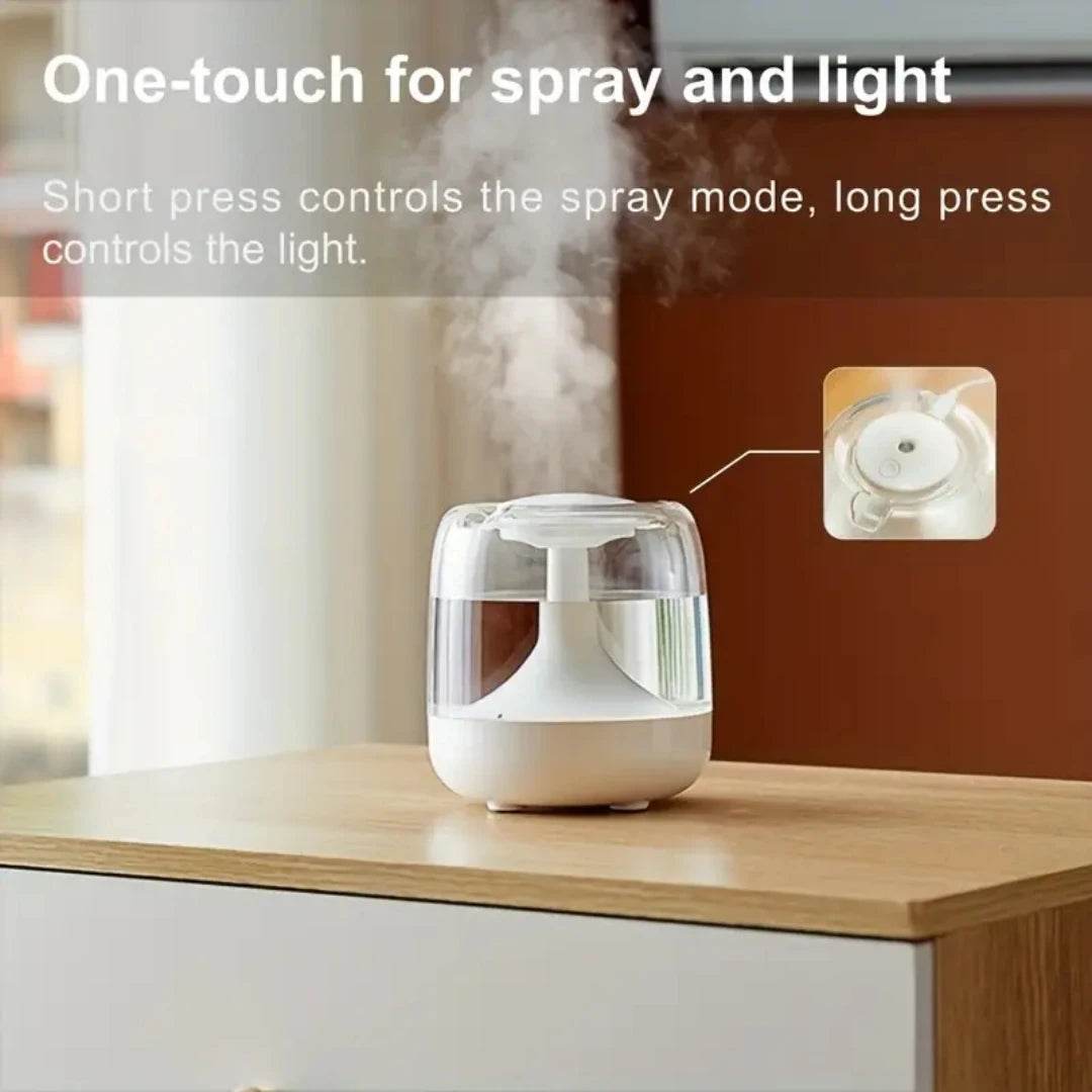 Ultrasonic Cool Mist Essential Oil Humidifier With Nightlight