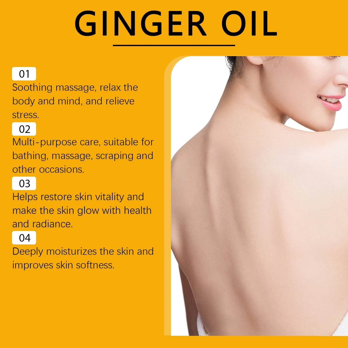 Ginger Infused Soothing Relaxing Body Massage Oil