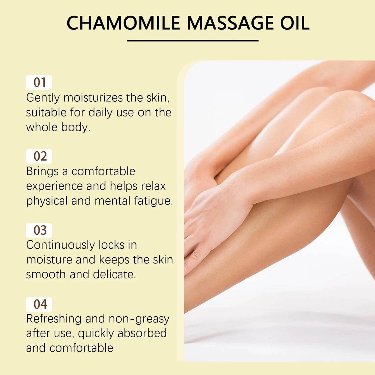 Coconut Oil Body Massage Oil Nourishing Moisturizer