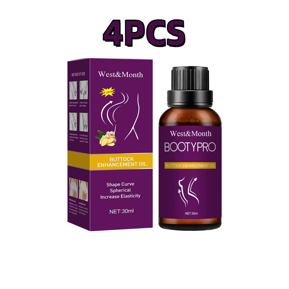 Hip Augmentation Massage Oil For Firm Shape And Lift