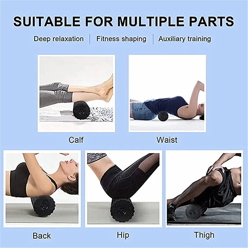 Electric Rechargeable Vibrating Foam Roller Deep Tissue Massager - Omega Lifestyles