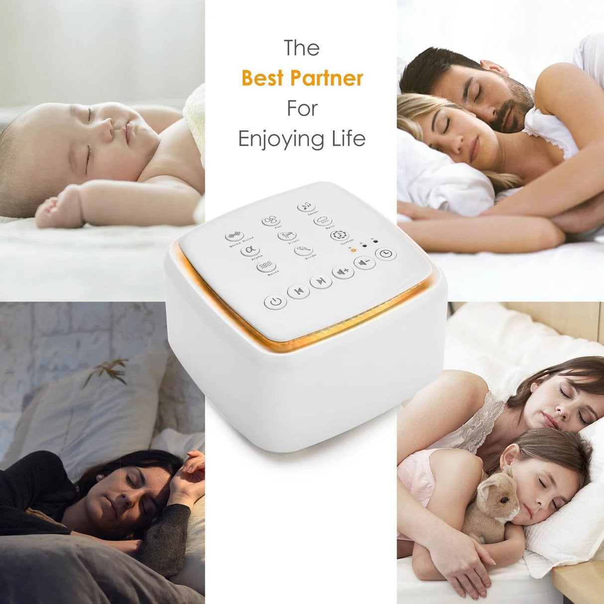 Rechargeable White Noise Machine With Timed Shutdown - Omega Lifestyles