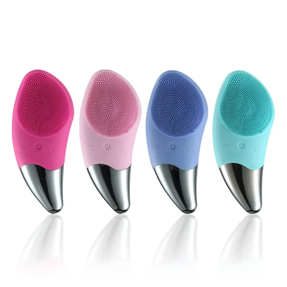 Rechargeable Waterproof Silicone Facial Cleansing Brush - Omega Lifestyles