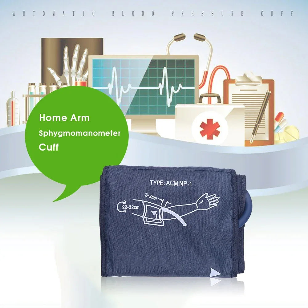 Adult Adjustable Length Arm Blood Pressure Cuff Polyester Velcro - Omega Lifestyles