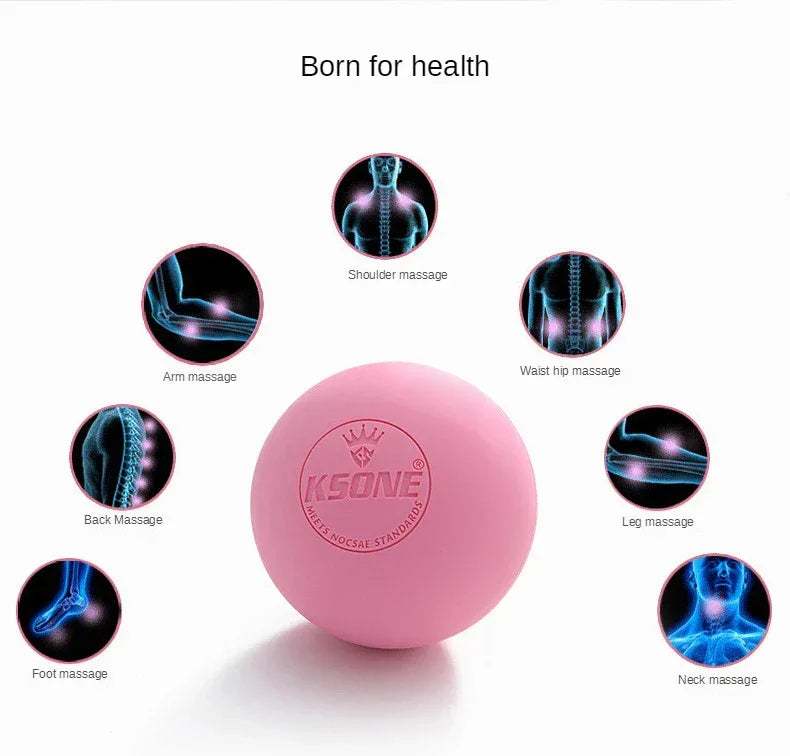 Portable 6.3cm Rubber Massage Ball For Muscle Relief - Omega Lifestyles