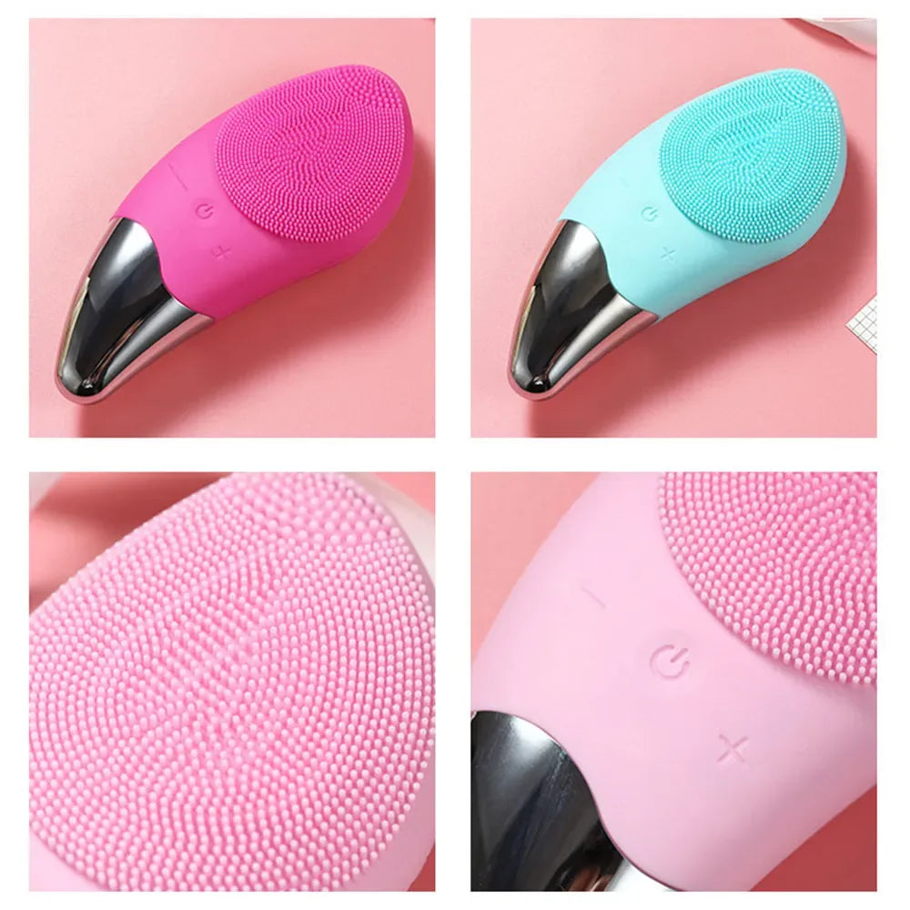Rechargeable Waterproof Silicone Facial Cleansing Brush - Omega Lifestyles