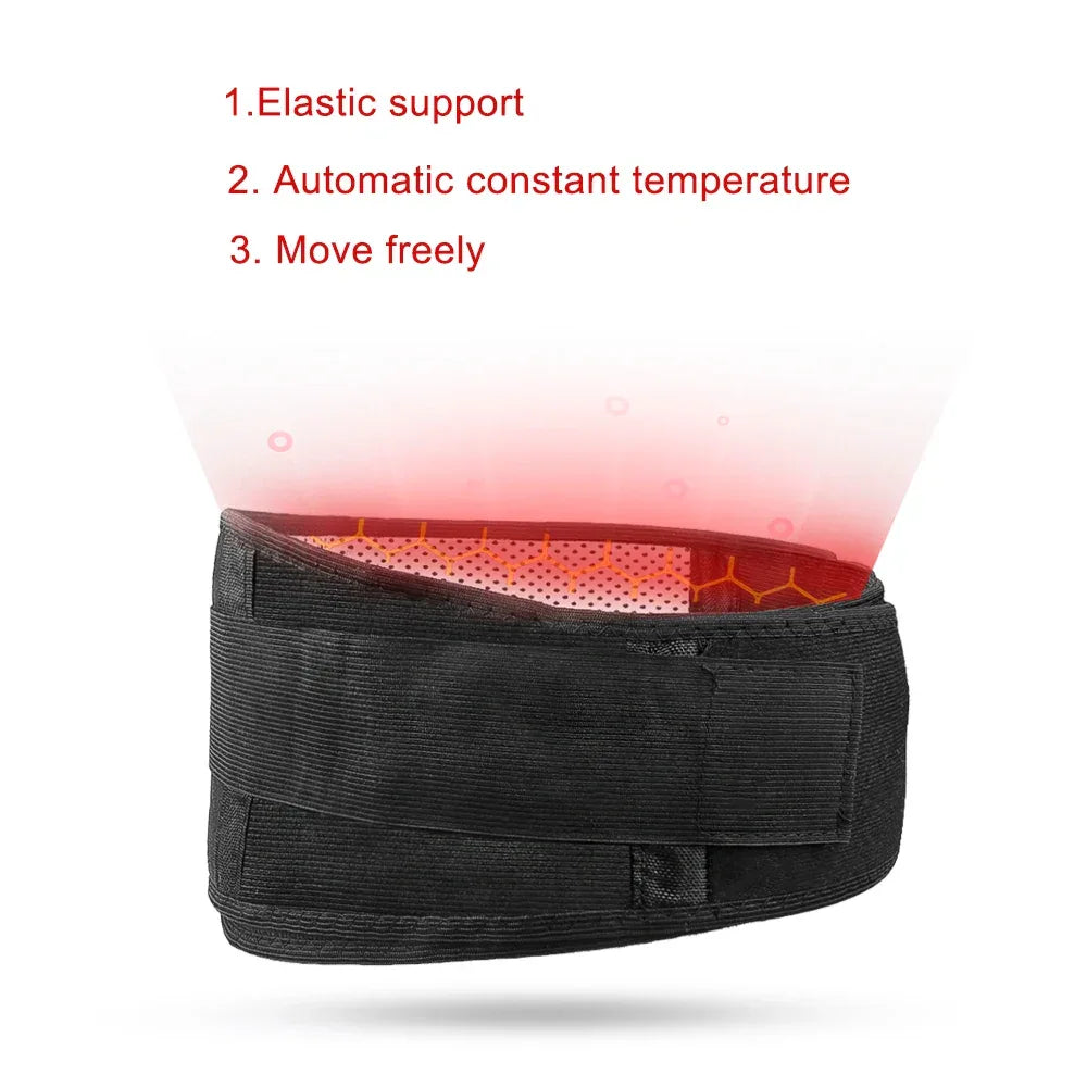 Self-Heating Adjustable Waist Support Brace Lumbar Belt - Omega Lifestyles