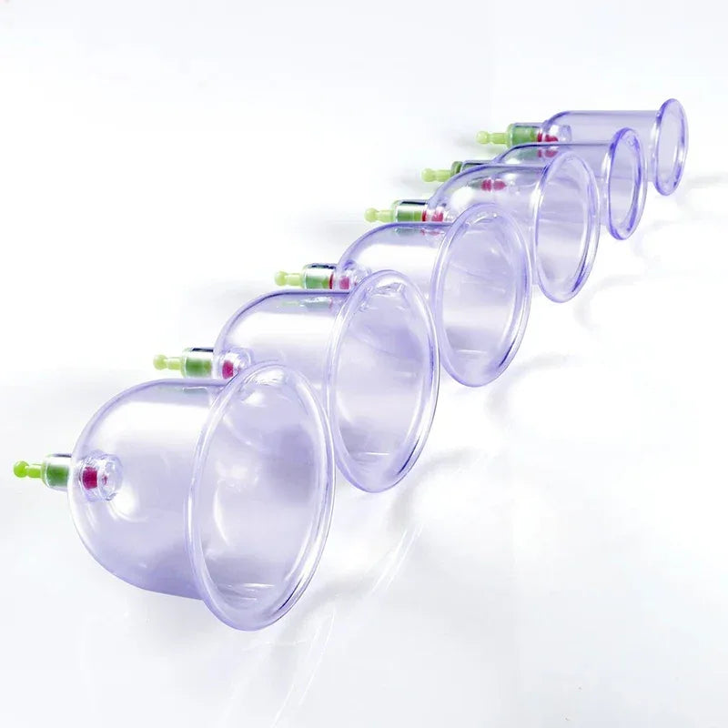 12-Piece Vacuum Cupping Therapy Set With Pump - Omega Lifestyles