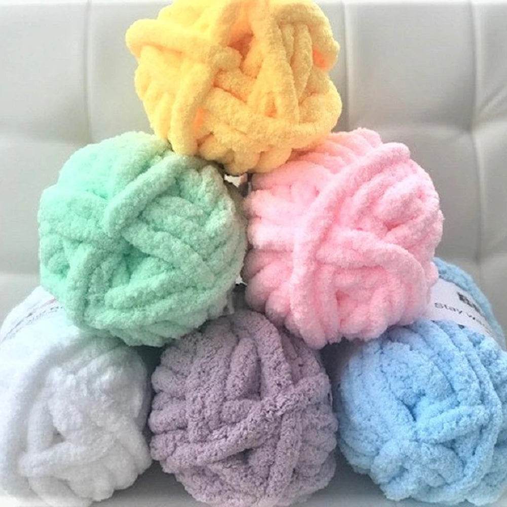 Chunky Knitted Chenille Blanket - Sleep Galleria