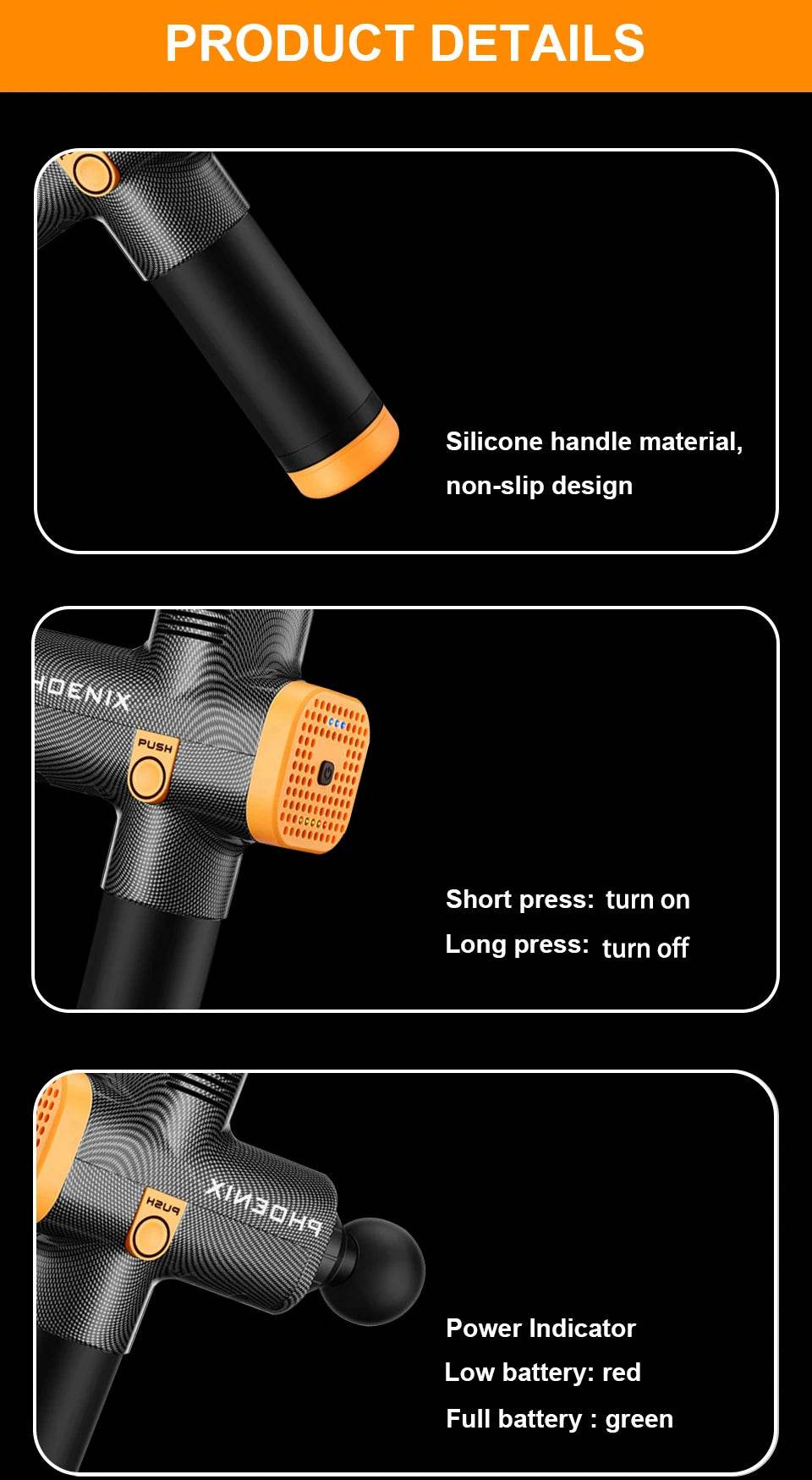 Portable Deep Tissue Massage Gun With 6 Attachments - Sleep Galleria