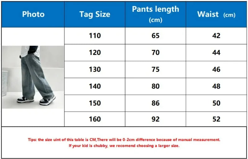 Kids Cotton Polyester Blend Straight Leg Jeans - Omega Lifestyles