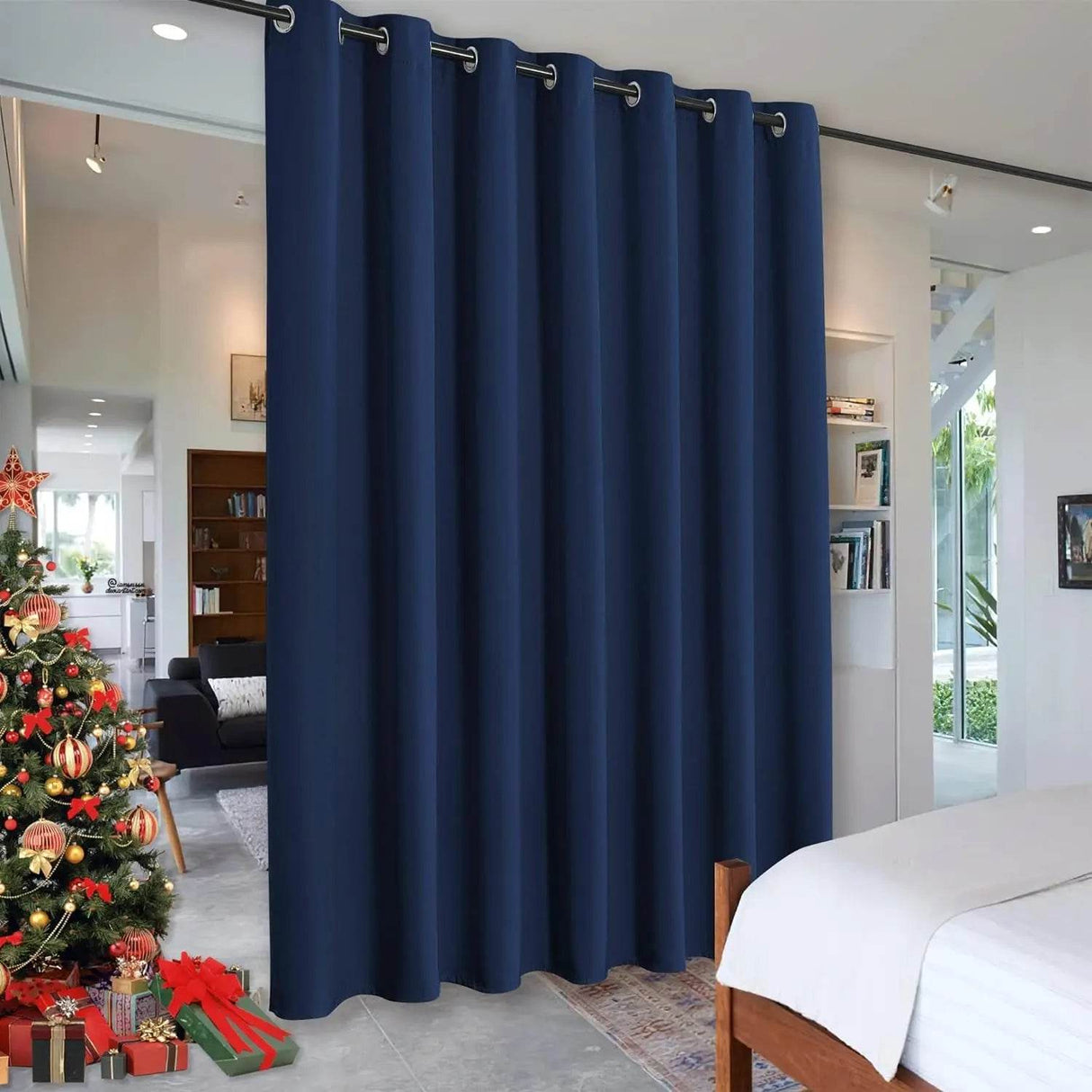 Noise Reduction Grommet Top Room Divider Curtain - Omega Lifestyles