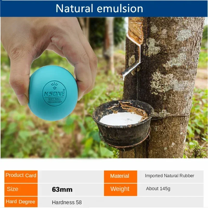 Portable 6.3cm Rubber Massage Ball For Muscle Relief - Omega Lifestyles