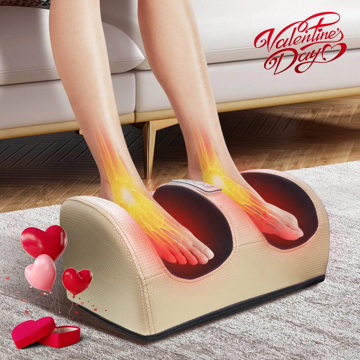 Electric Foot Kneading Massager With Heating Function