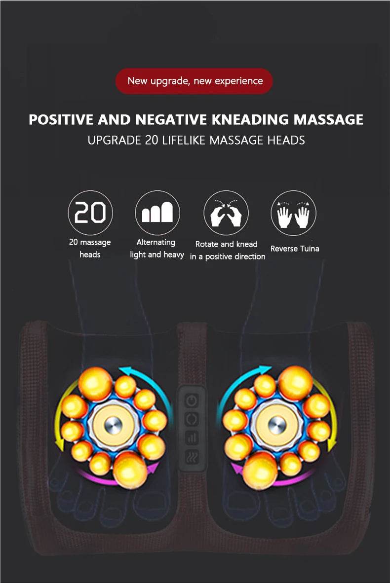Electric Foot Kneading Massager With Heating Function