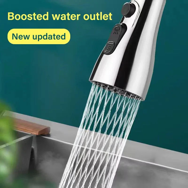 3-in-1 Rotating Kitchen Faucet Extender With Sprayer - Omega Lifestyles