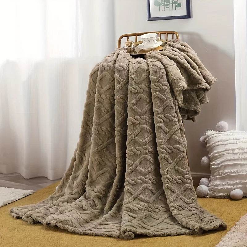 Lightweight Breathable Coral Fleece Polyester Blanket - Sleep Galleria