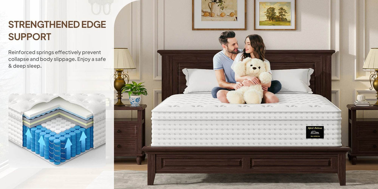 Medium 14-Inch Hybrid Gel Memory Foam Mattress - Sleep Galleria