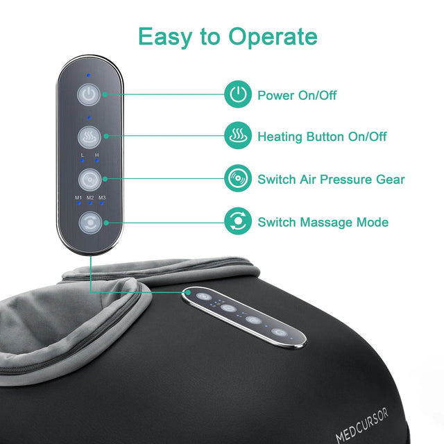 Shiatsu Heated Electric Foot Massager With Rollers - Omega Lifestyles