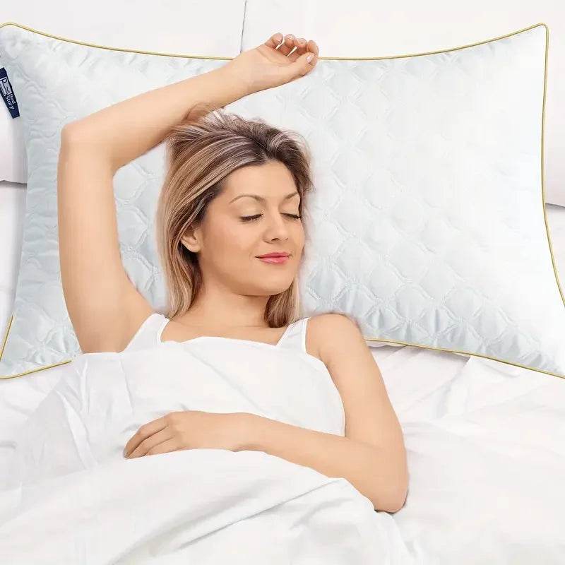 Set of 2 Soft Hypoallergenic Neck Pillows - Sleep Galleria