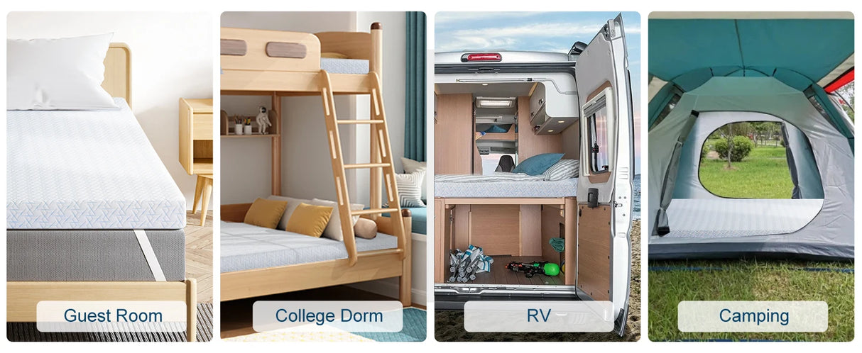 Extra Firm 3-Inch Cool Gel Memory Foam Twin Mattress Topper