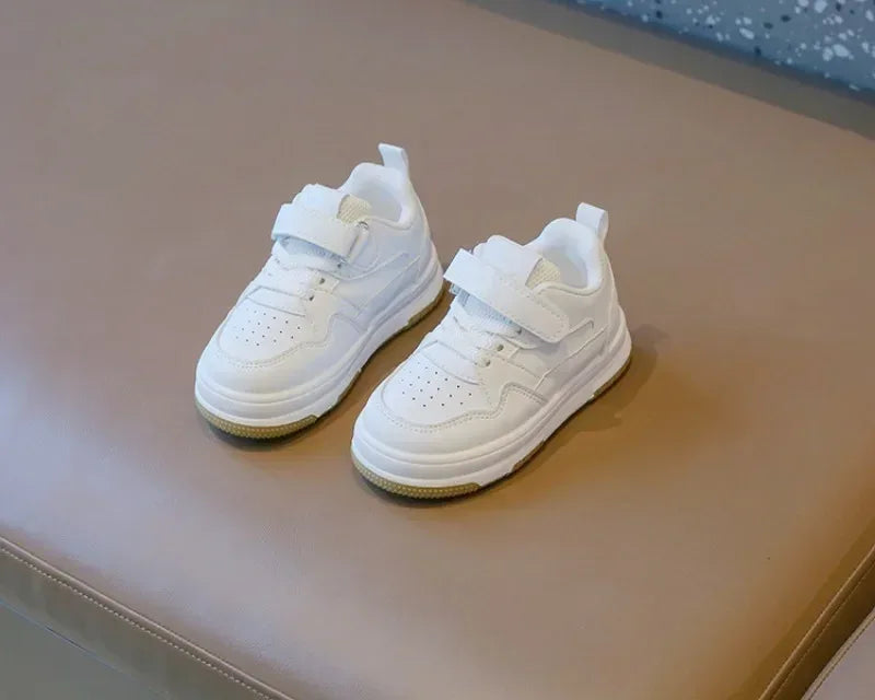 Breathable PU Leather Children's Casual Hook & Loop Sneakers - Omega Lifestyles