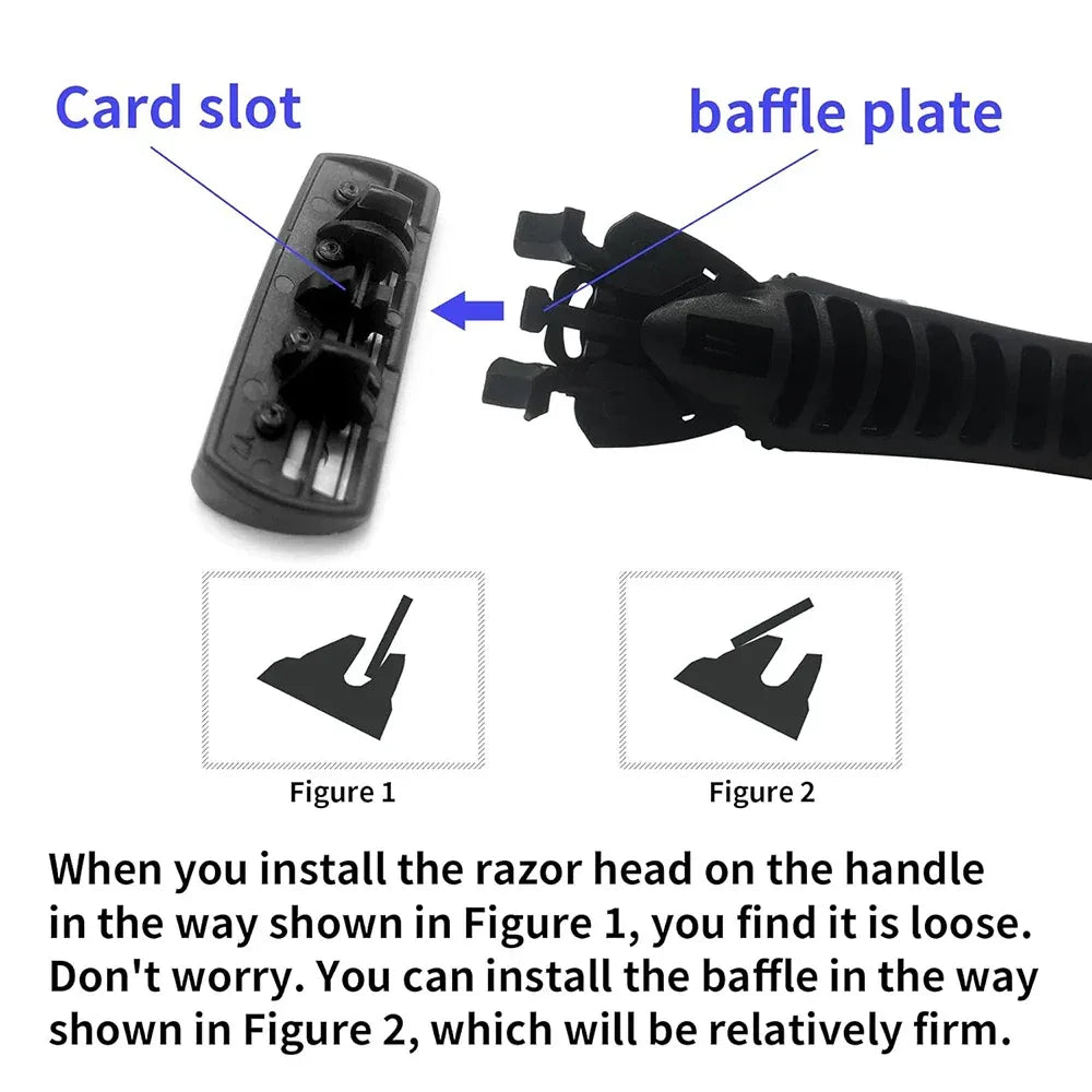 19-Piece Stainless Steel Razor Blade Refills For Men - Omega Lifestyles