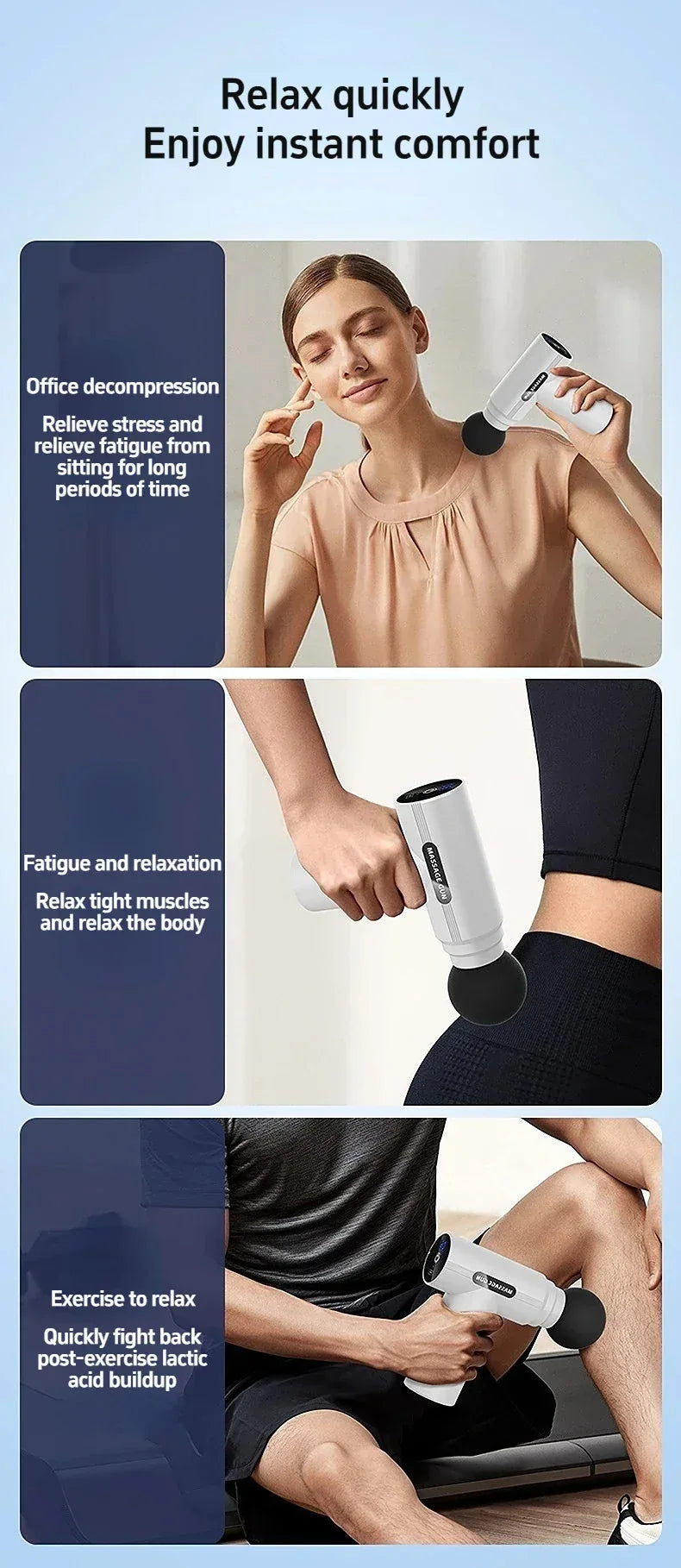 USB Mini Portable Muscle Relaxation Massage Gun - Omega Lifestyles