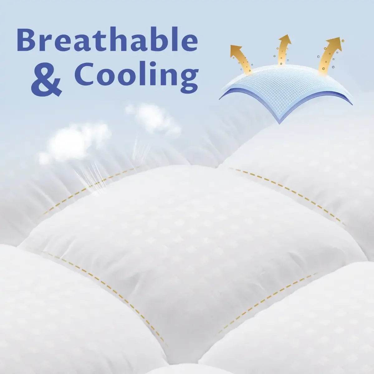 Extra Thick Cooling Mattress Topper Pad - Sleep Galleria