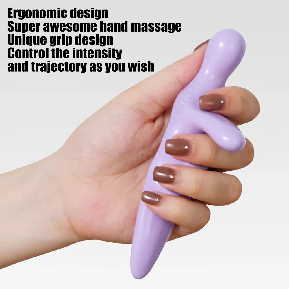 Manual Plastic Deep Tissue Thumb Acupressure Point Massager Tool - Omega Lifestyles