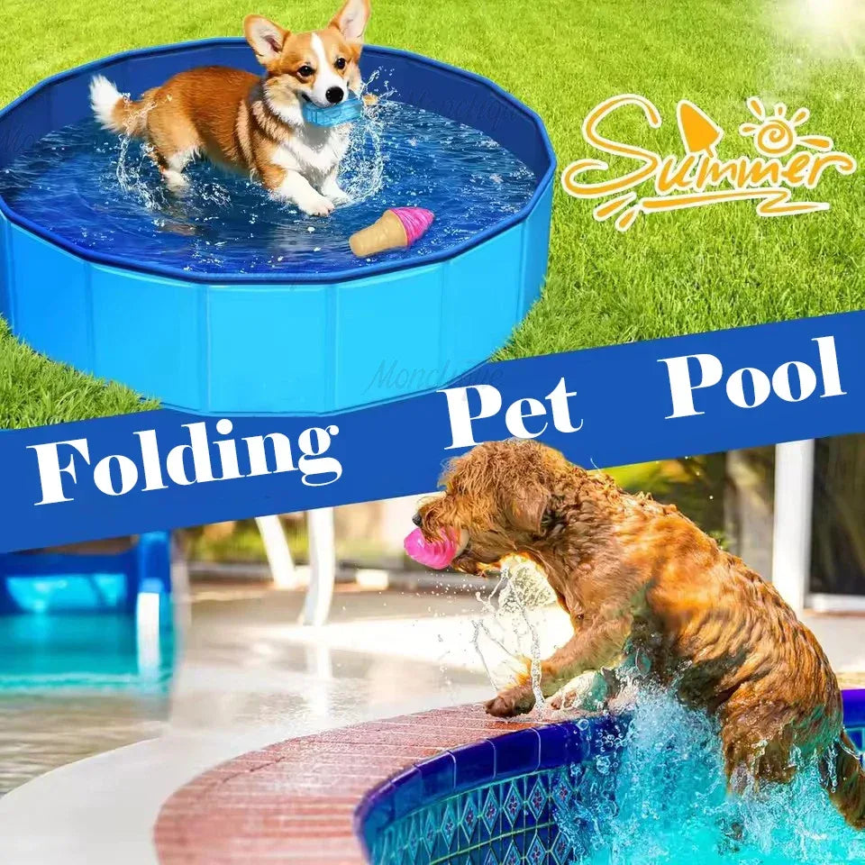 Foldable Non-Slip Portable Pet Swimming Pool - Omega Lifestyles