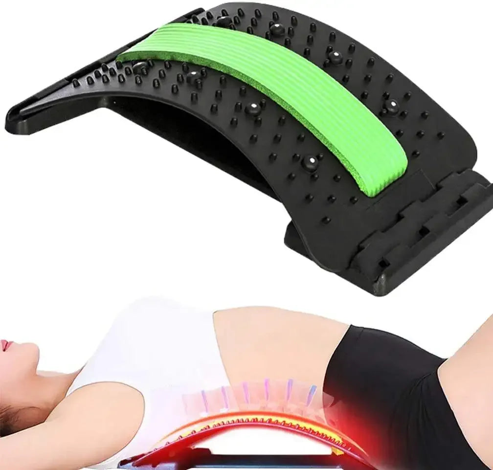 Magnetic Therapy Adjustable Back Stretcher Lumbar Massager - Omega Lifestyles