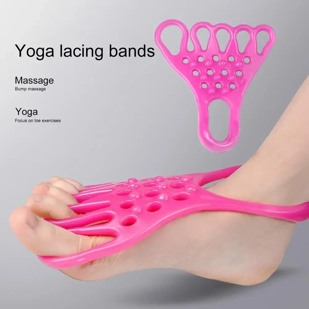 Pair of Breathable TPR Stretch Belt Foot Massage Strap - Omega Lifestyles