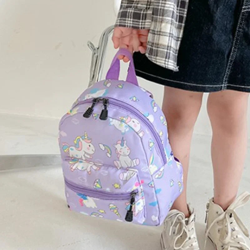 Kids Dinosaur Cartoon Waterproof Nylon Backpack Cute Schoolbag