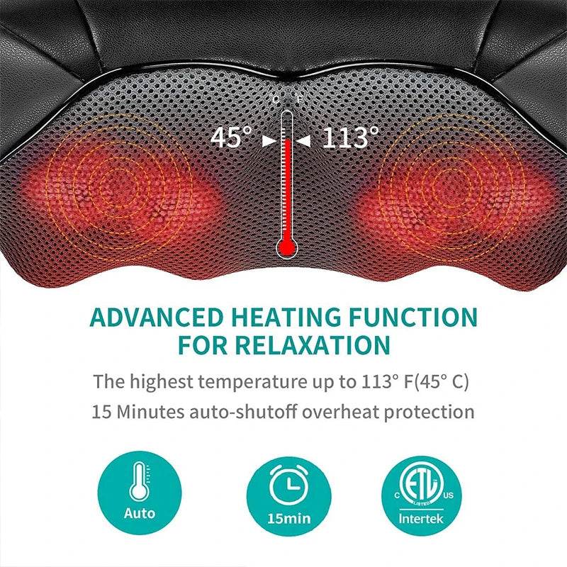 Deep Tissue Shiatsu Neck Shoulder Massage Device - Sleep Galleria