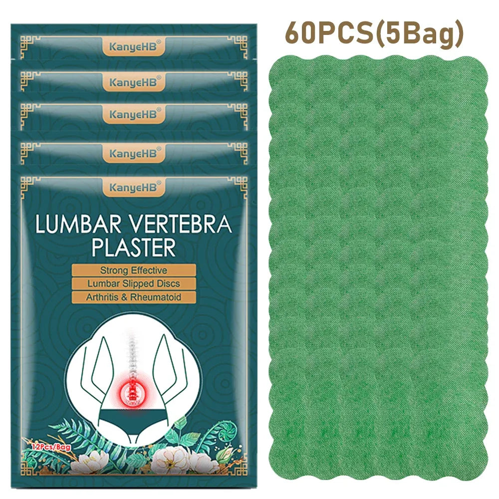 Set Of 12 Wormwood Self-Heating Lumbar Back Patches - Omega Lifestyles