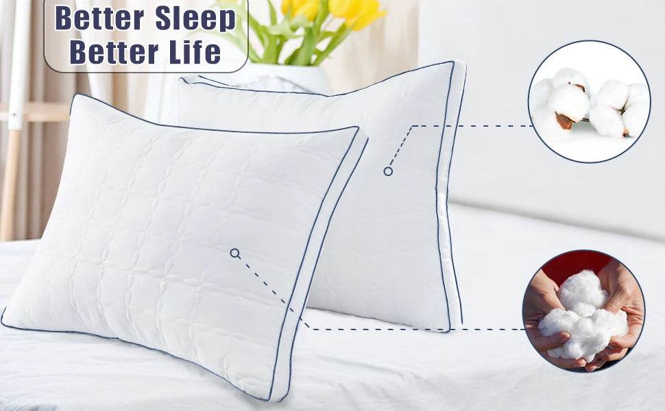 Soft Down Alternative Pillow Set of 2 - Sleep Galleria
