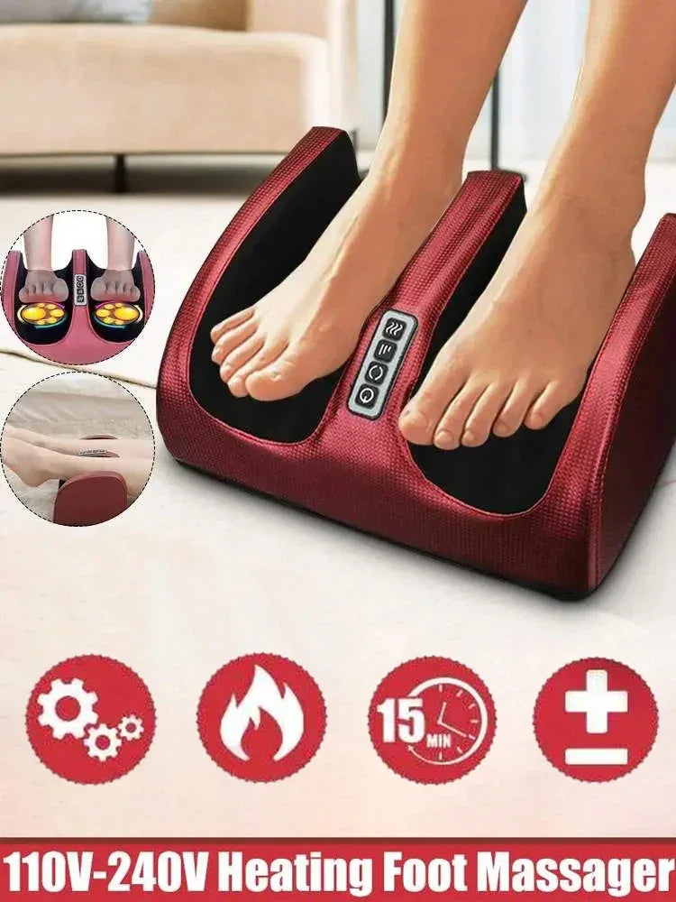 Electric Heating Foot Massager With Hot Compress Therapy - Omega Lifestyles